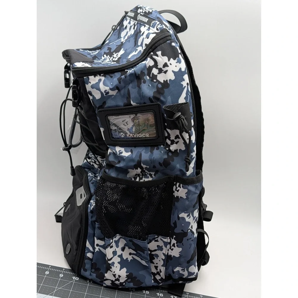 Kavigor Unisex Baseball Softball Backpack Large Camo Blue
